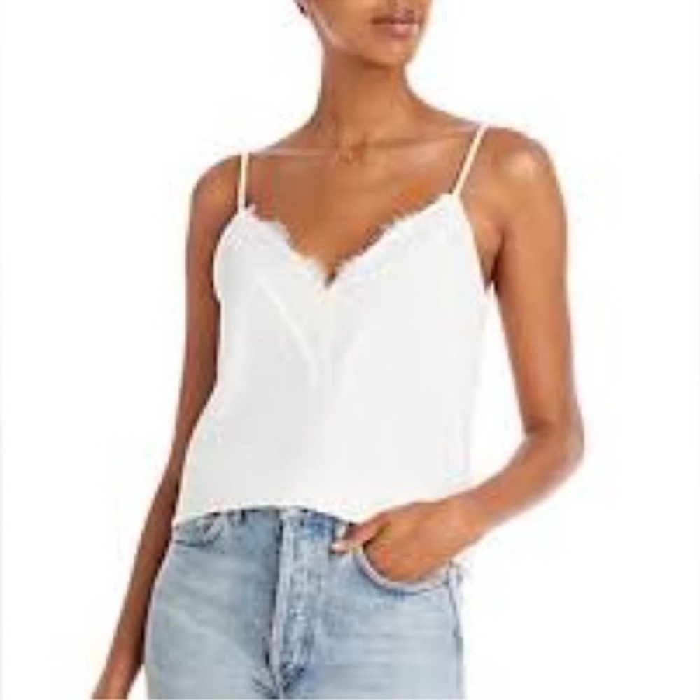 Melrose and Market White Lace Fitted Camisole